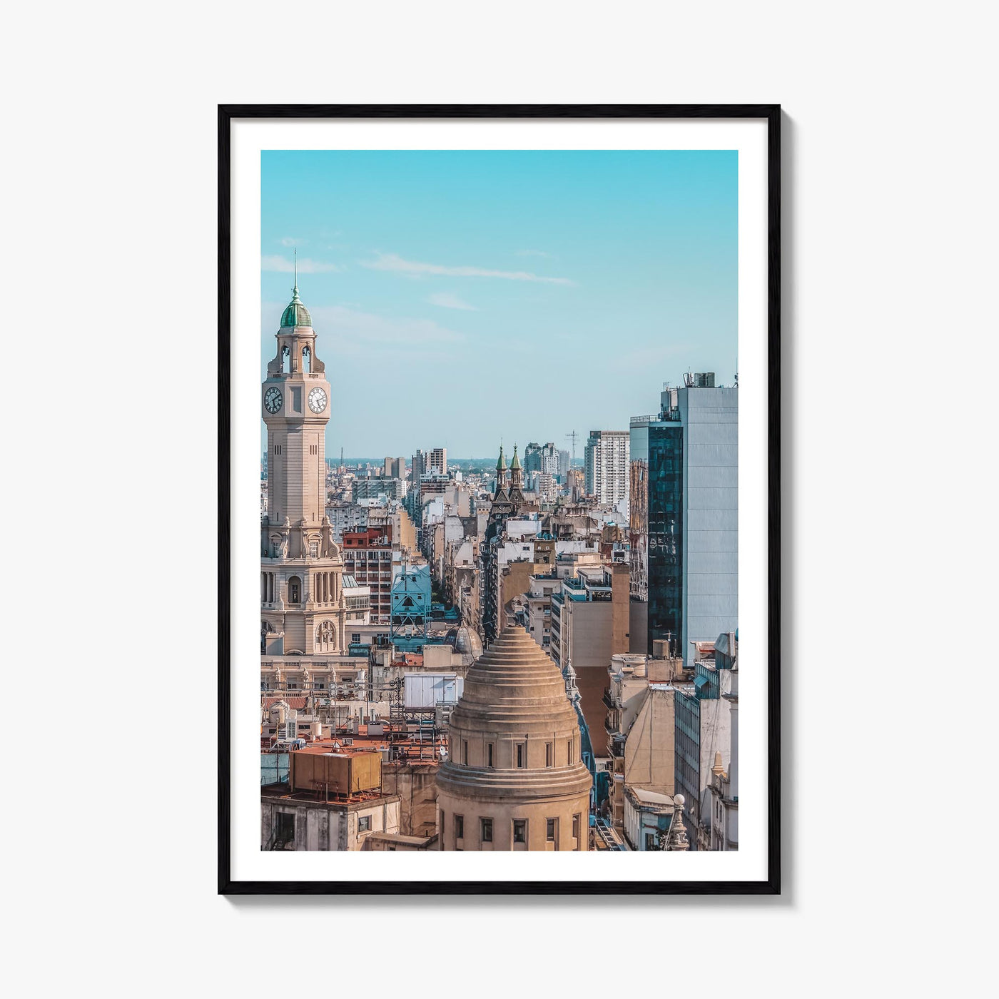 Buenos Aires no. 1 colorful photo poster of Argentina – vertical wall art, unframed print shown in interior mockup