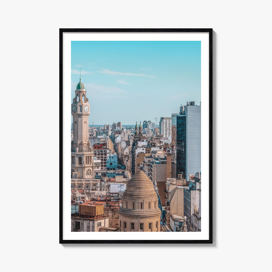 Buenos Aires no. 1 colorful photo poster of Argentina – vertical wall art, unframed print shown in interior mockup