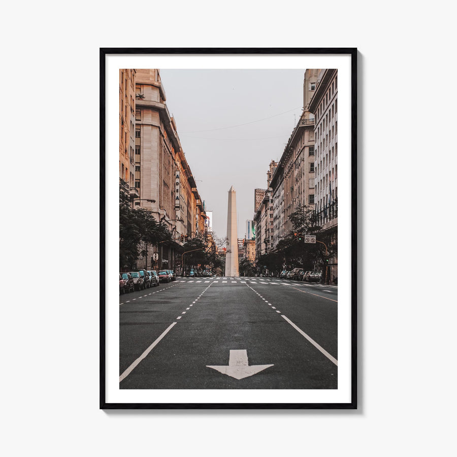 Buenos Aires no. 3 colorful photo poster of Argentina – vertical wall art, unframed print shown in interior mockup