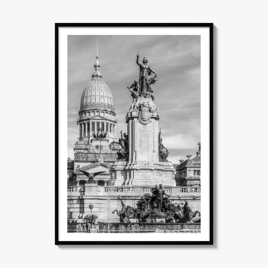 Buenos Aires Photo No 1 Poster, framed poster mockup, white border