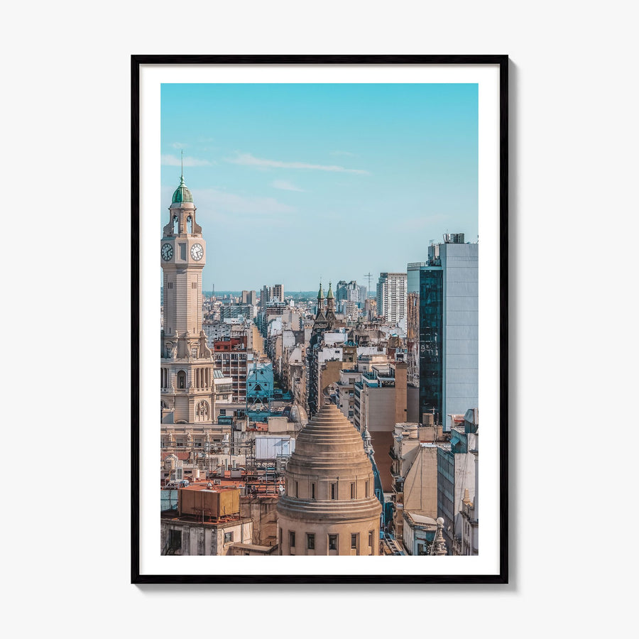 Buenos Aires Photo No 1 Poster, framed poster mockup, white border