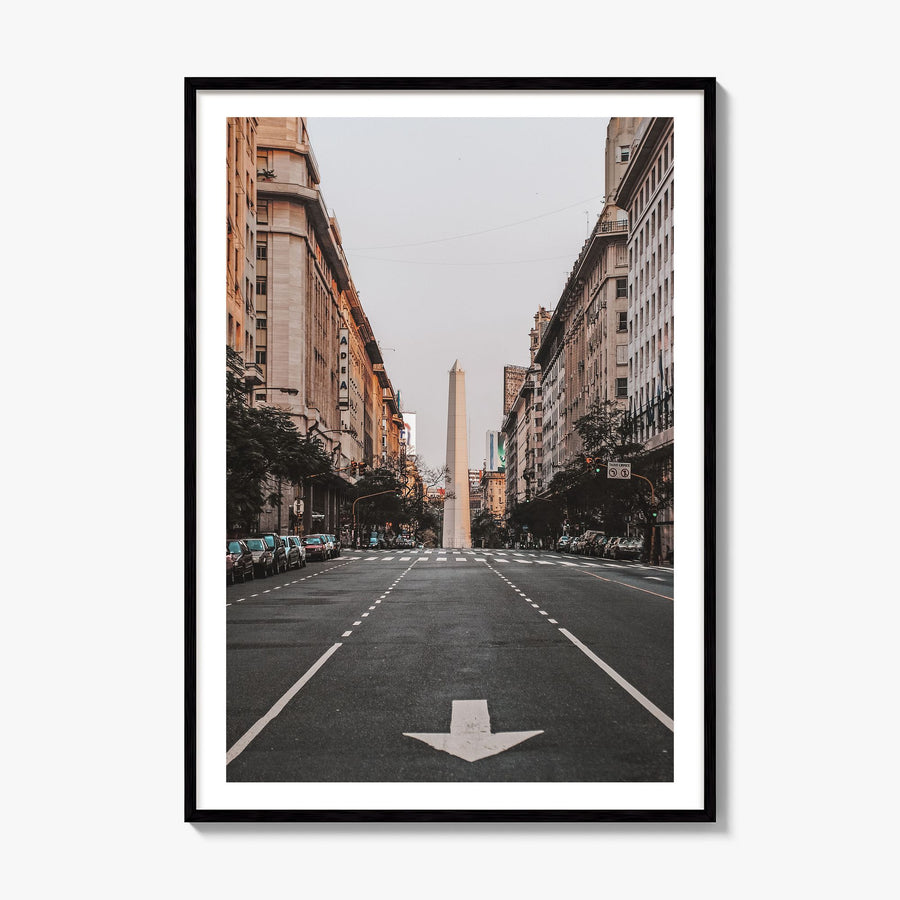 Buenos Aires Photo No 3 Poster, framed poster mockup, white border