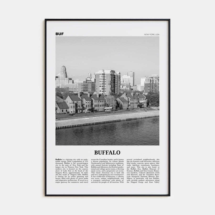 Buffalo No 2 Poster None / 8x12 in Nbourhood Travel B&W Poster