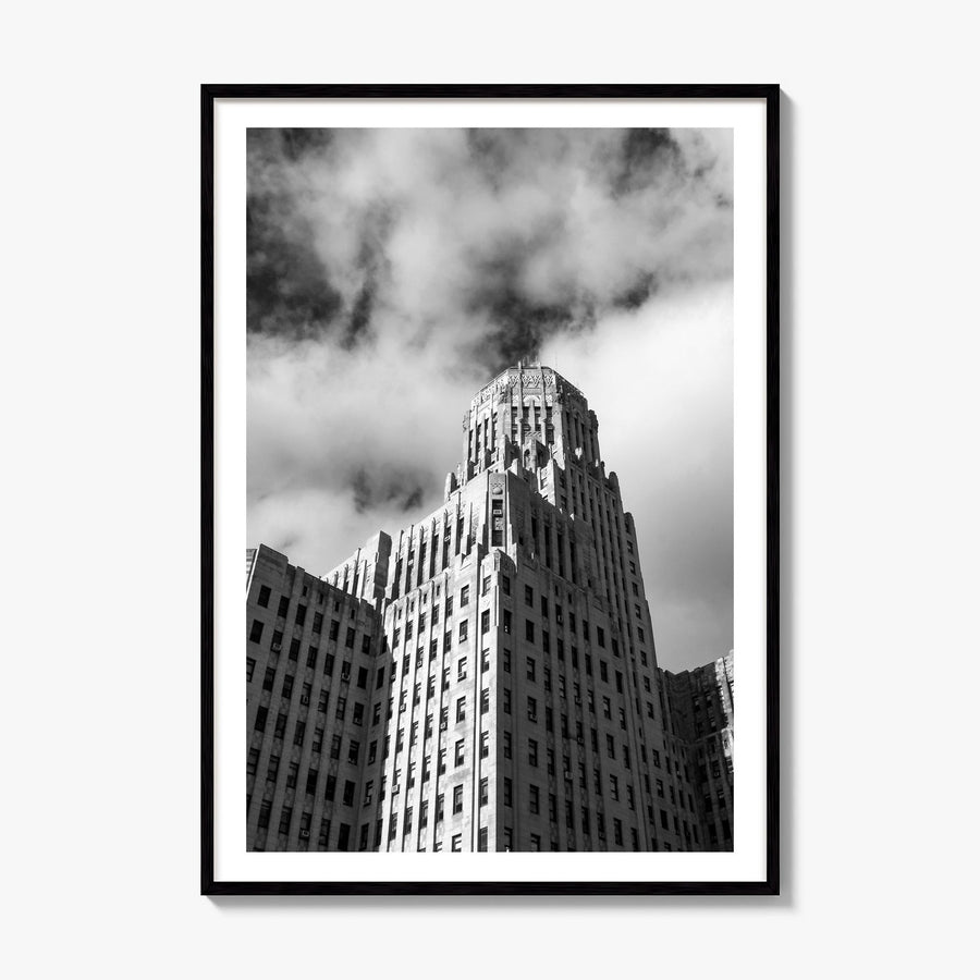 Buffalo Photo No 2 Poster, framed poster mockup, white border