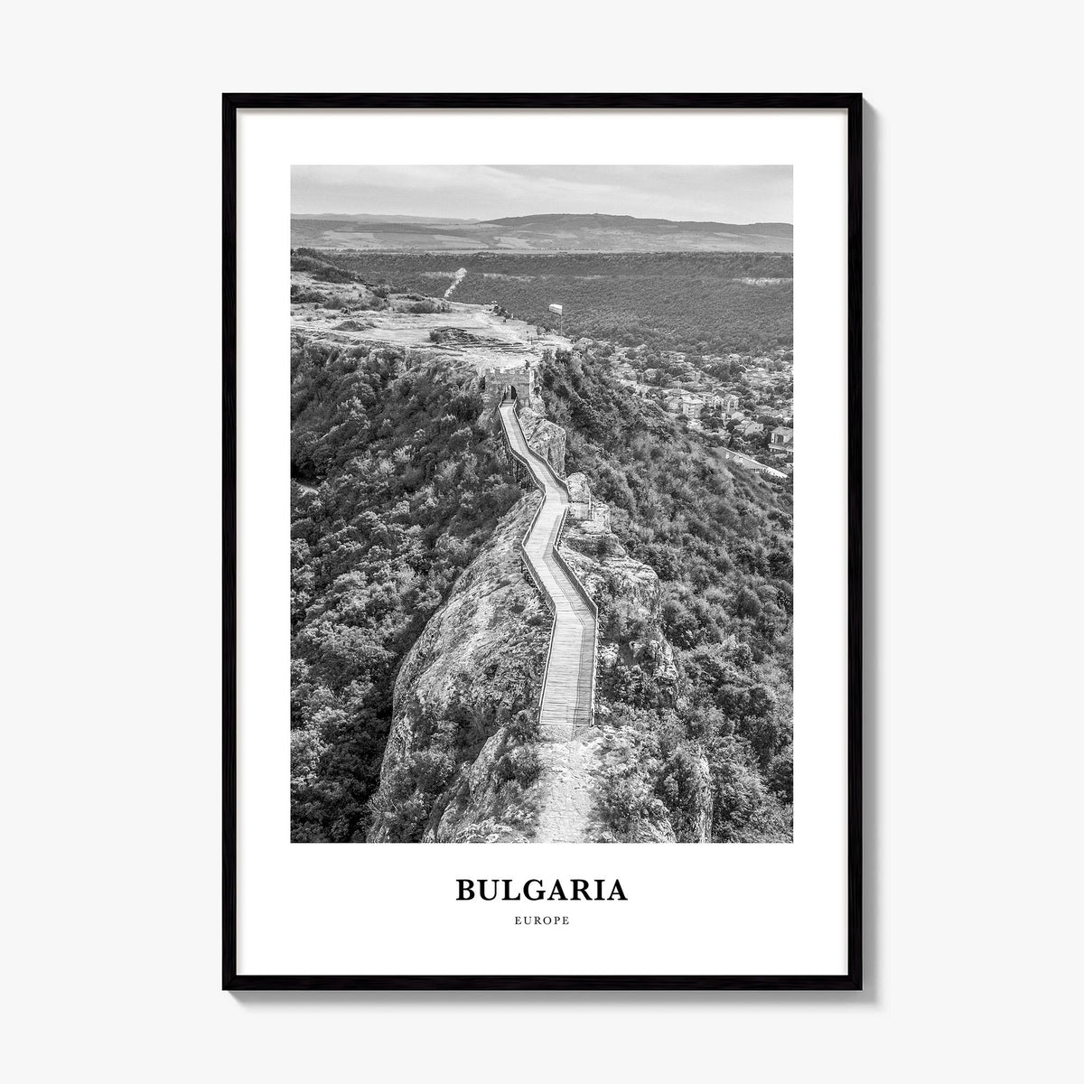 Bulgaria Classic Poster, framed poster mockup