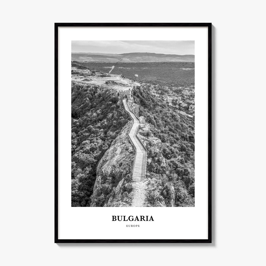 Bulgaria Classic Poster, framed poster mockup