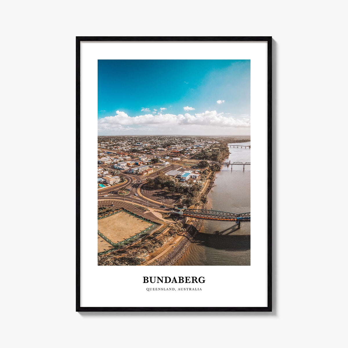 Bundaberg no. 1 colorful classic poster of Australia – vertical wall art, unframed print shown in interior mockup