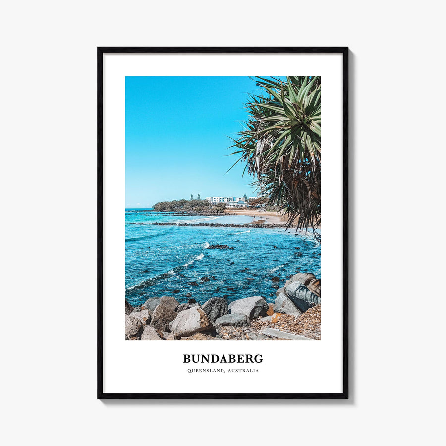 Bundaberg no. 2 colorful classic poster of Australia – vertical wall art, unframed print shown in interior mockup