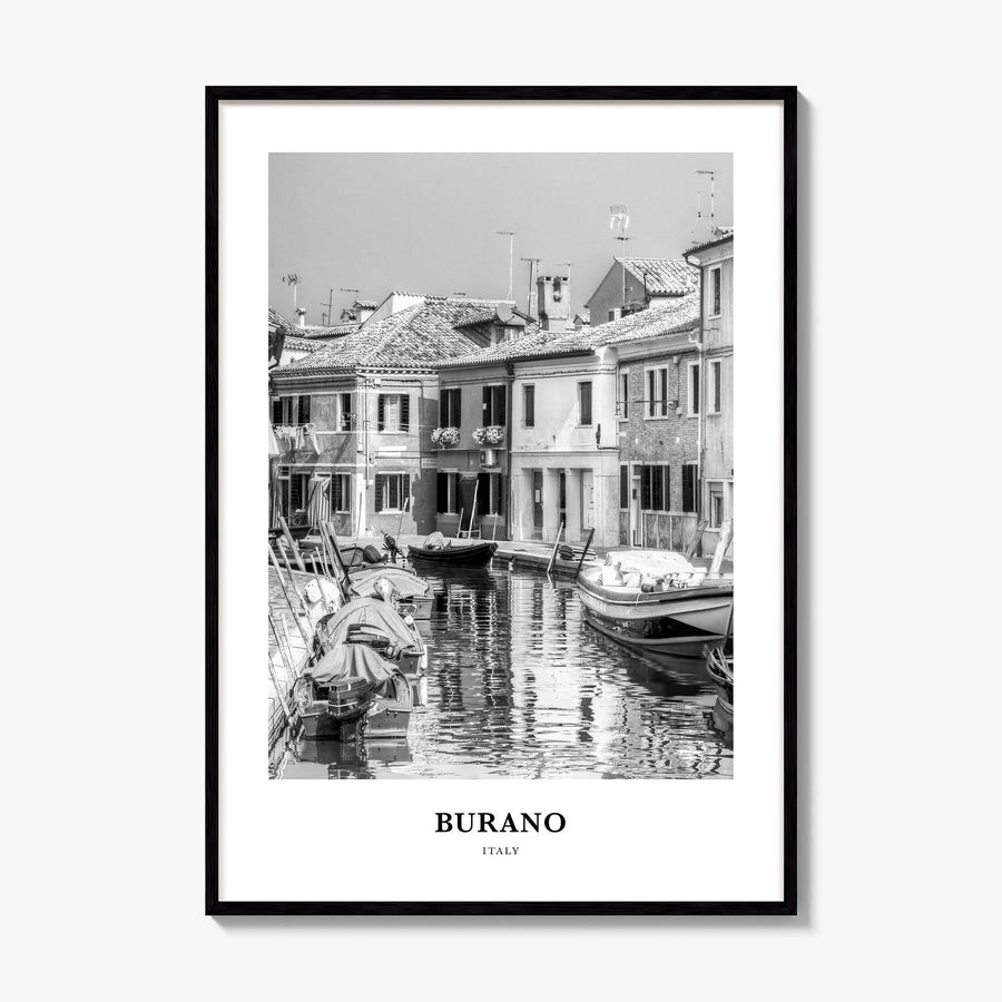 Burano Classic Poster, framed poster mockup