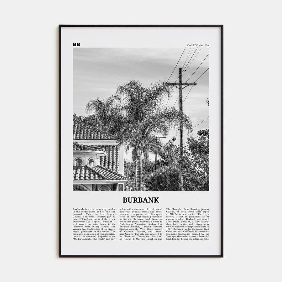 Burbank No 2 Poster None / 8x12 in Nbourhood Travel B&W Poster