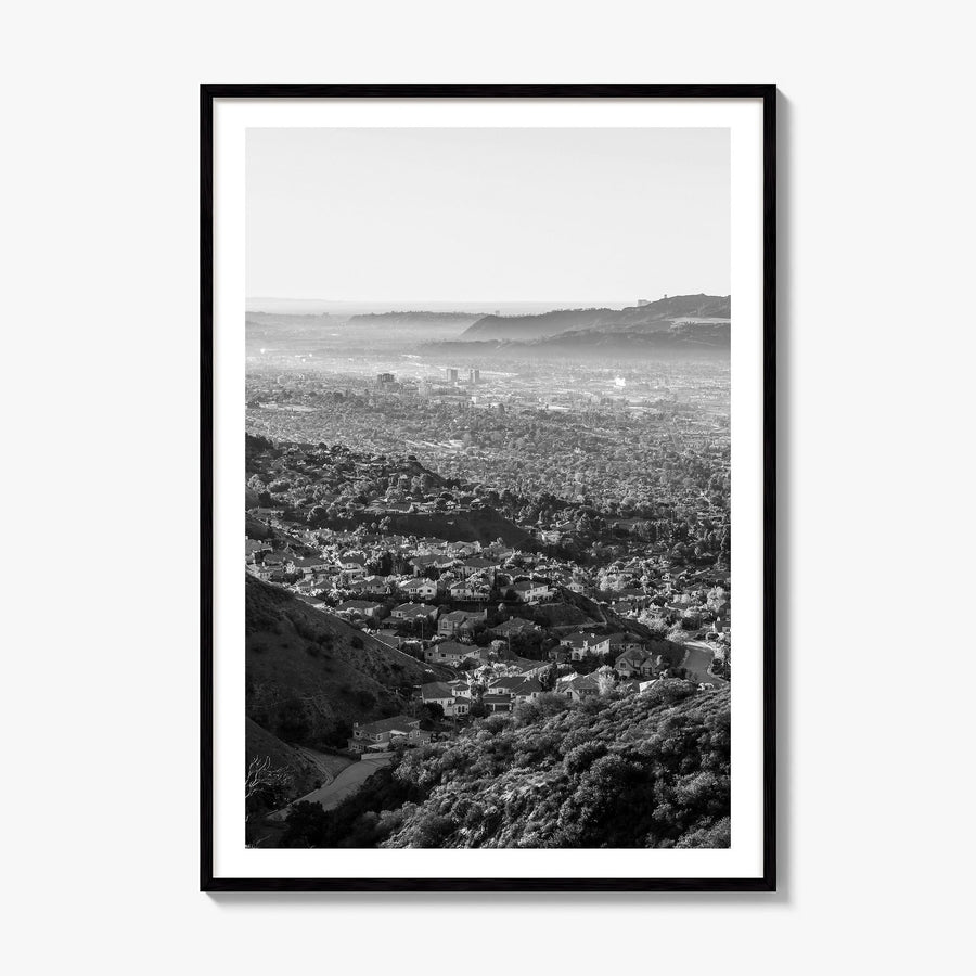 Burbank Photo Poster, framed poster mockup, white border