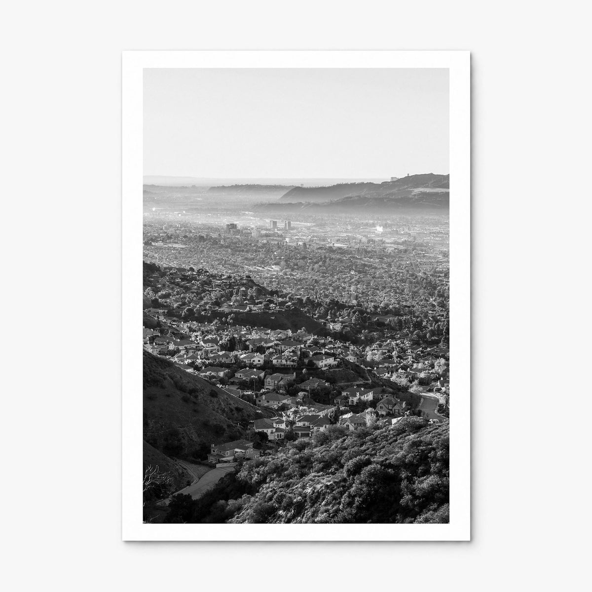 Burbank Photo Poster, print only (unframed), white border