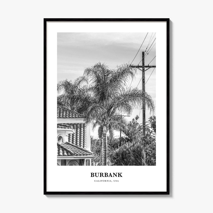 Burbank Classic No 1 Poster, framed poster mockup