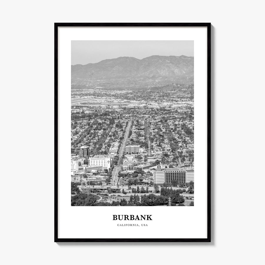 Burbank Classic No 2 Poster, framed poster mockup