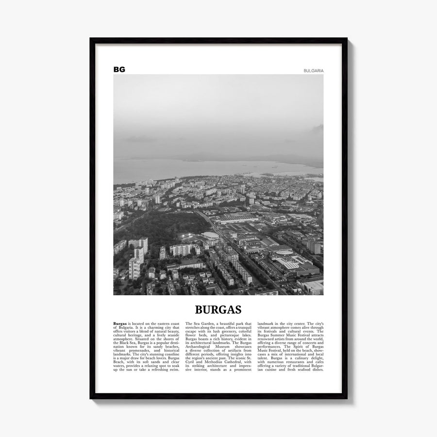 Burgas Newspaper Poster, framed poster mockup