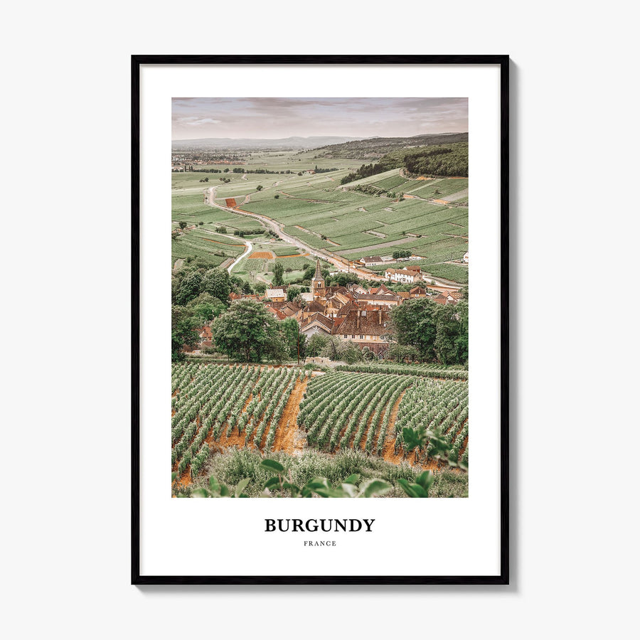 Burgundy Classic Poster, framed poster mockup