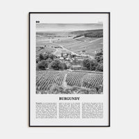 Burgundy Poster None / 8x12 in Nbourhood Travel B&W Poster