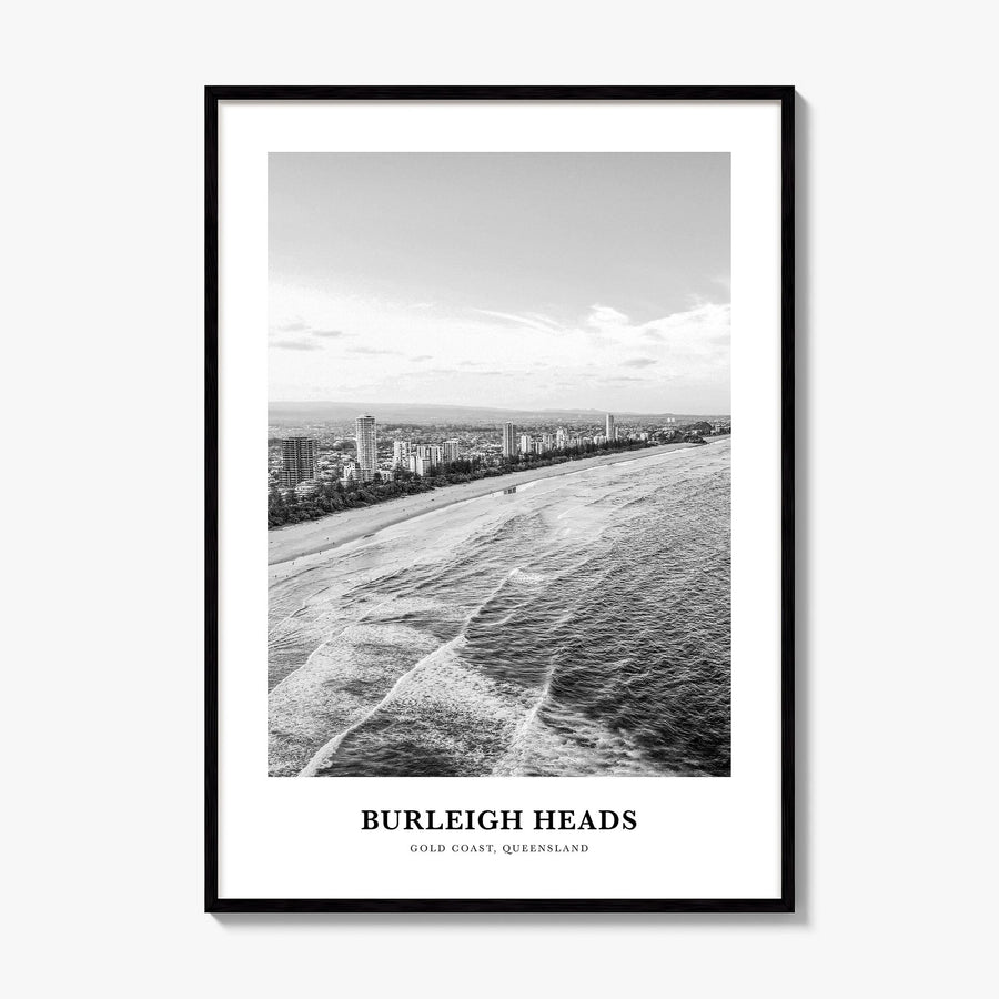 Burleigh Heads Classic Poster, framed poster mockup