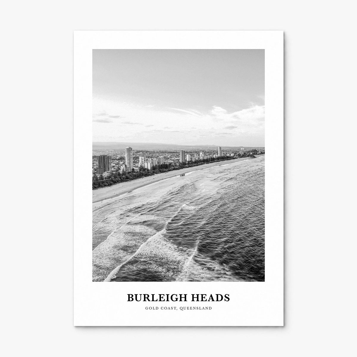 Burleigh Heads Classic Poster, print only (unframed)