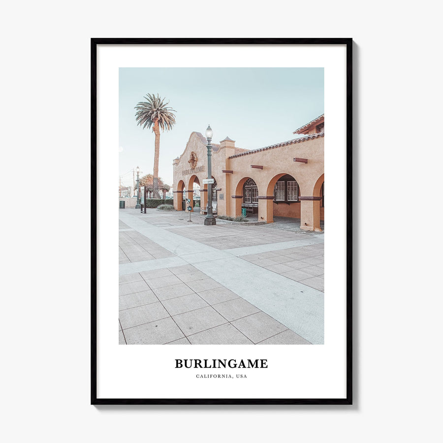 Burlingame Classic Poster, framed poster mockup