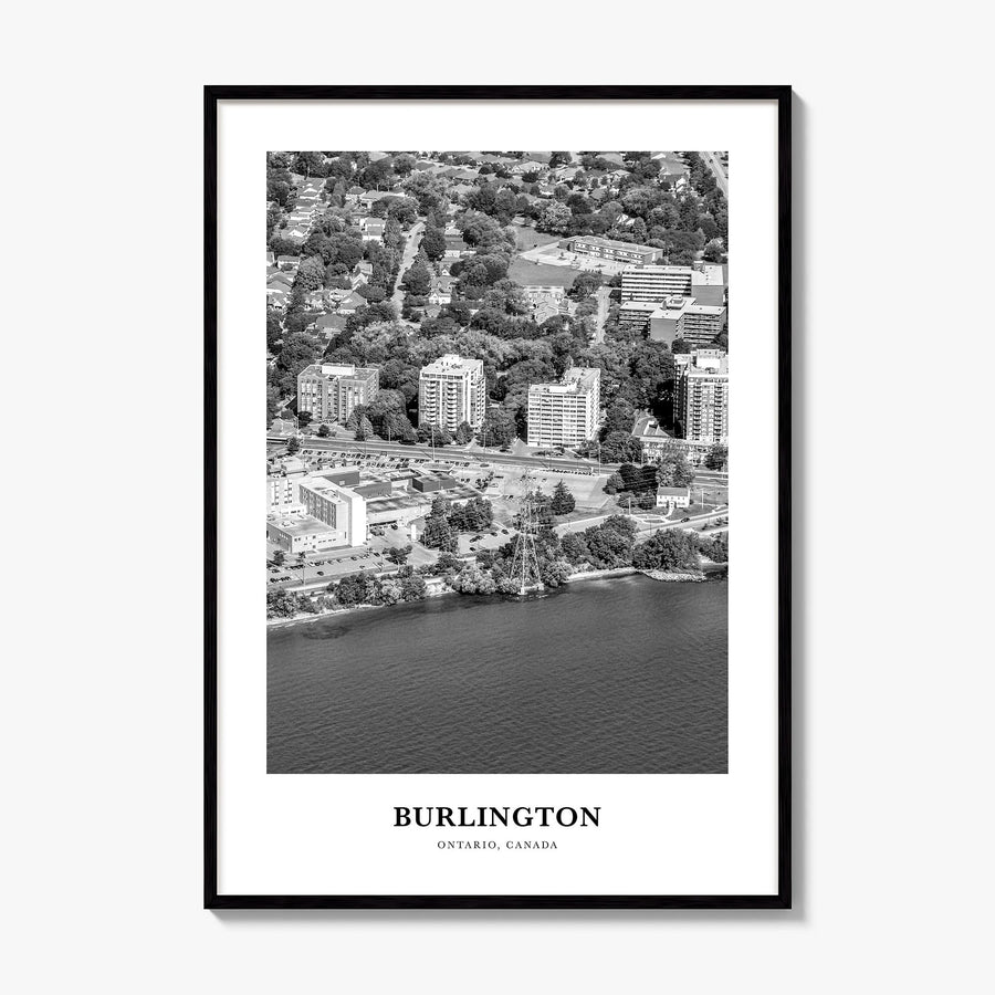 Burlington, Canada Classic Poster, framed poster mockup