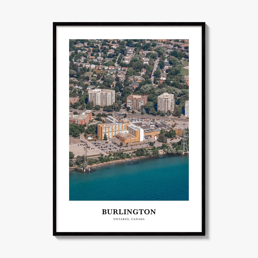 Burlington, Canada Classic Poster, framed poster mockup