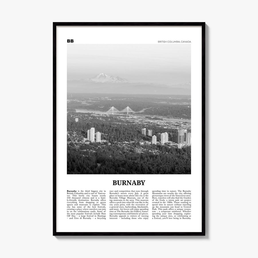 Burnaby Newspaper Poster, framed poster mockup