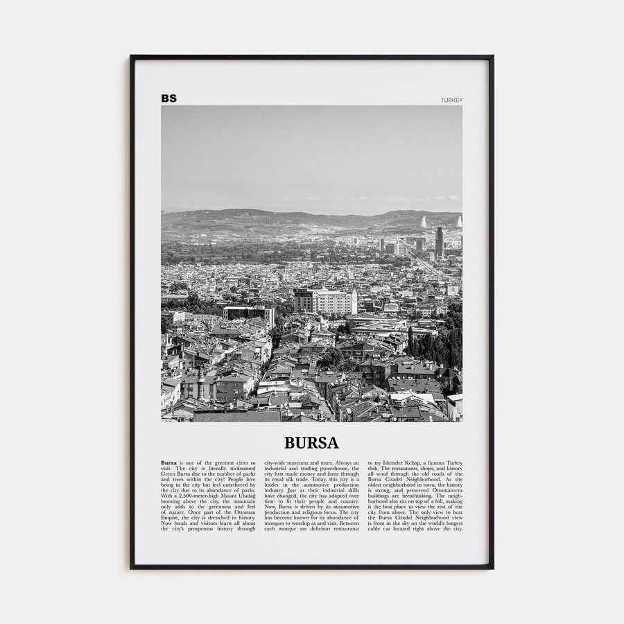 Bursa Poster None / 8x12 in Nbourhood Travel B&W Poster