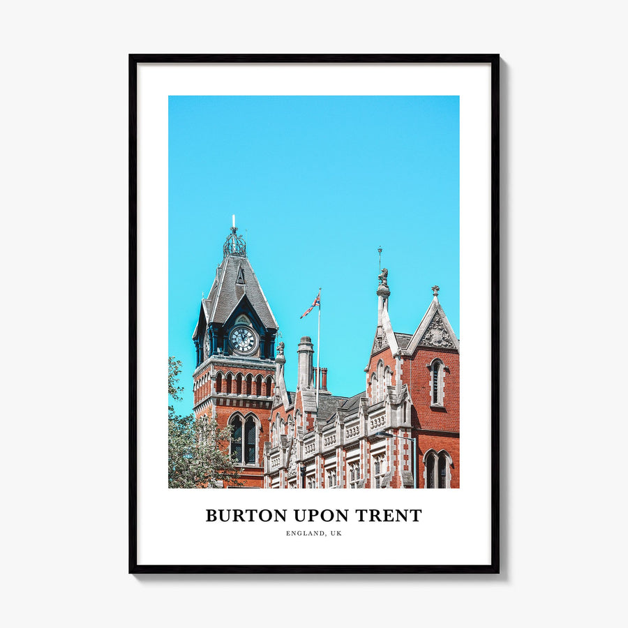 Burton upon Trent Classic Poster, framed poster mockup