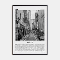 Busan No 1 Poster None / 8x12 in Nbourhood Travel B&W Poster