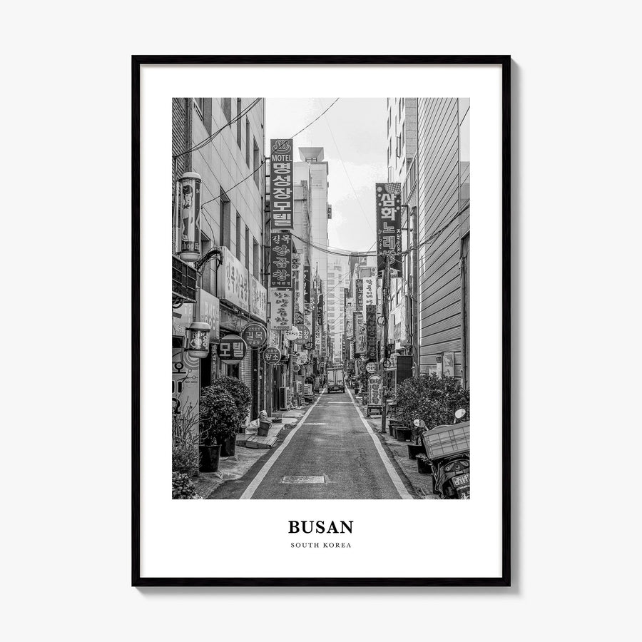 Busan Classic No 1 Poster, framed poster mockup