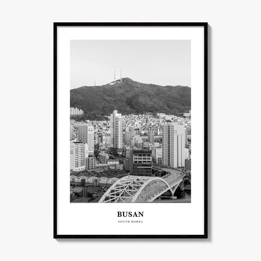 Busan Classic No 2 Poster, framed poster mockup