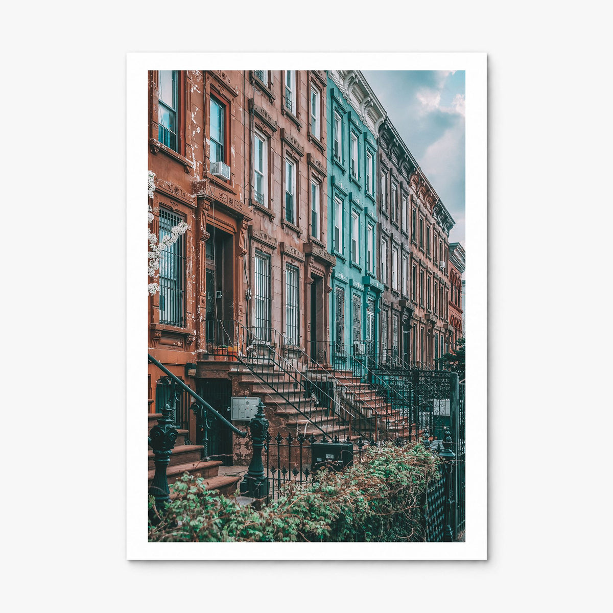 Bushwick Photo Poster, print only (unframed), white border