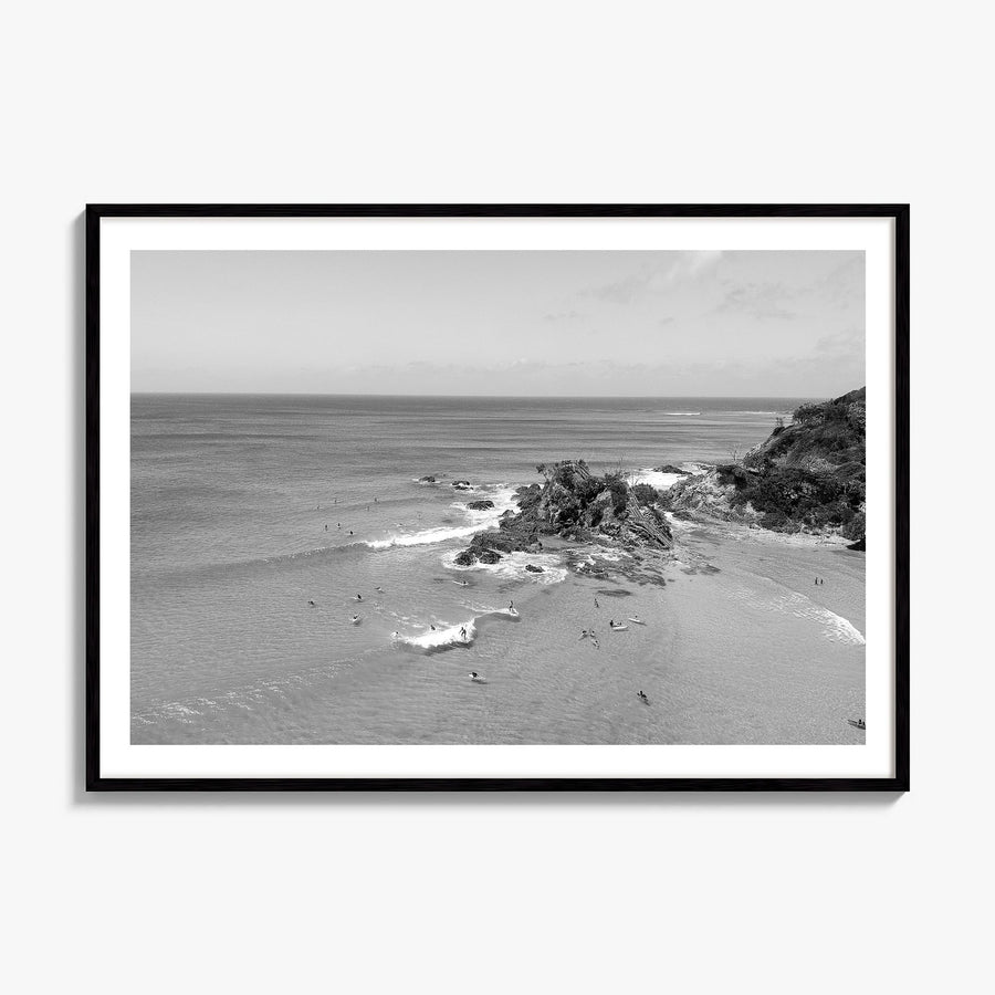 Byron Bay Photo Poster, framed poster mockup, white border