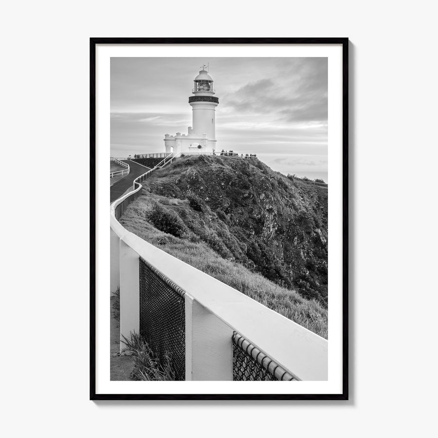 Byron Bay Photo Poster, framed poster mockup, white border