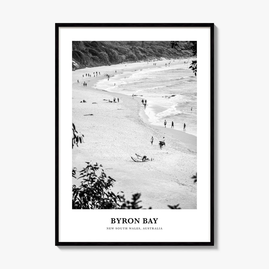 Byron Bay Classic No 1 Poster, framed poster mockup