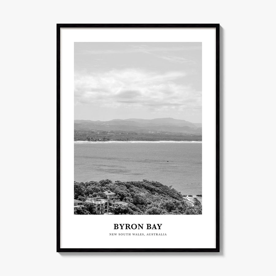 Byron Bay Classic No 2 Poster, framed poster mockup