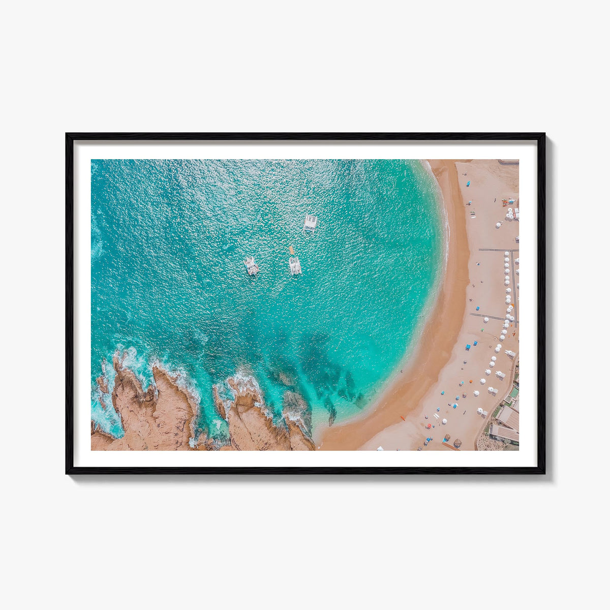 Cabo San Lucas colorful photo poster of Mexico – horizontal wall art, unframed print shown in interior mockup