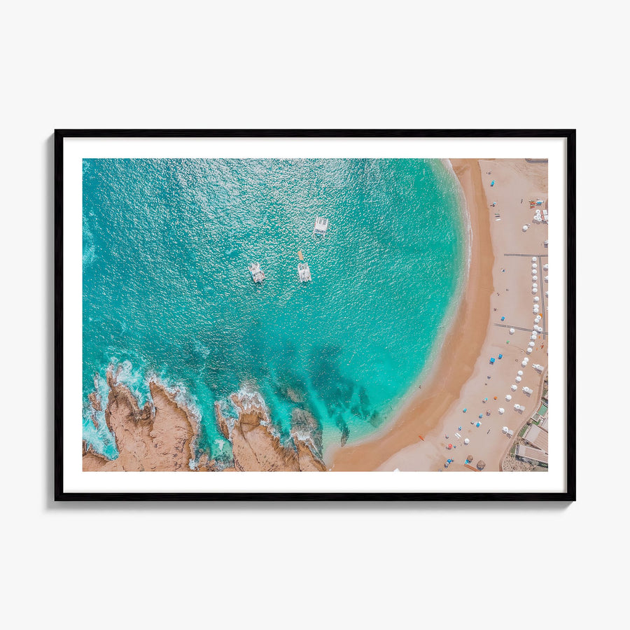 Cabo San Lucas Photo Poster, framed poster mockup, white border