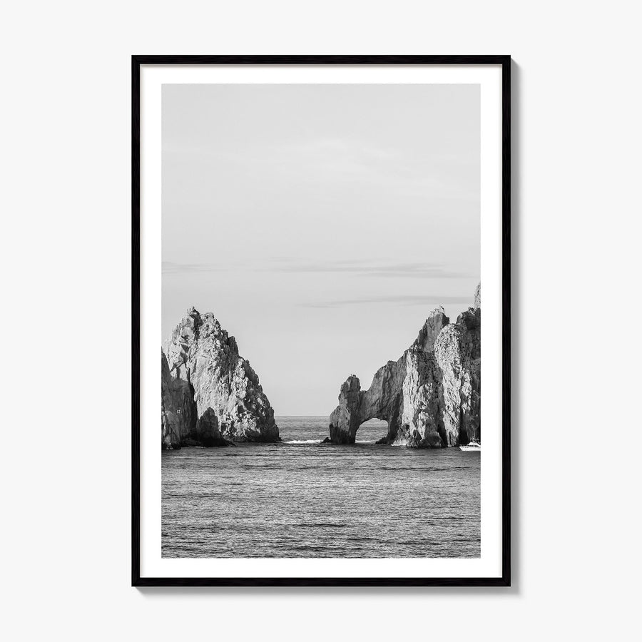 Cabo San Lucas Photo Poster, framed poster mockup, white border