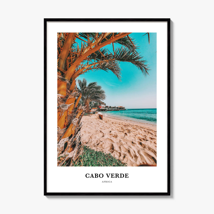 Cabo Verde Classic Poster, framed poster mockup