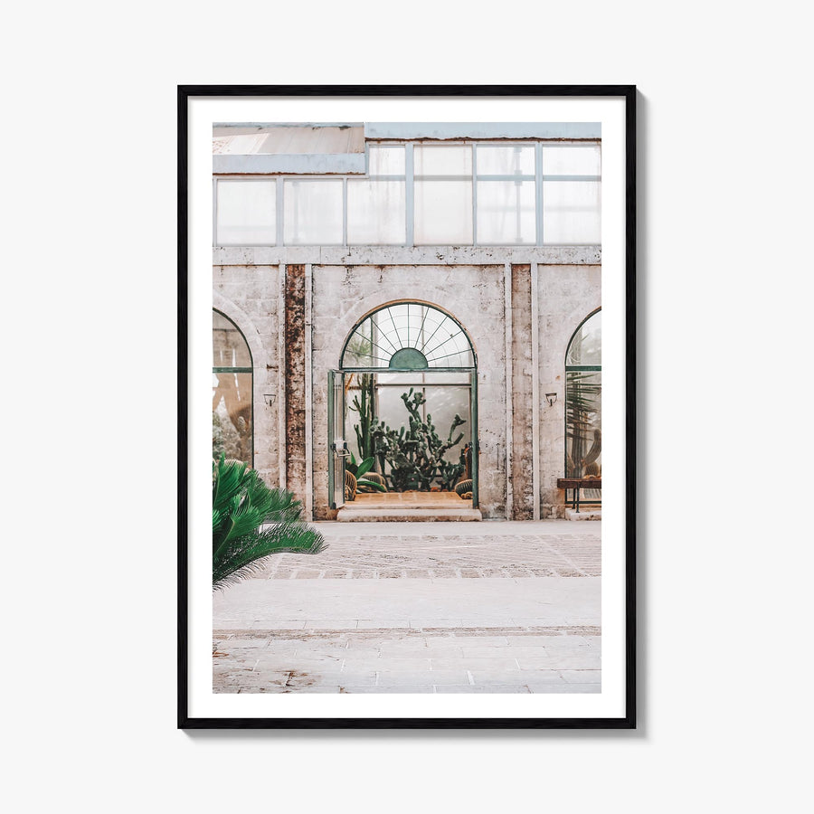 Cactus no. 3 colorful photo poster – vertical wall art, unframed print shown in interior mockup