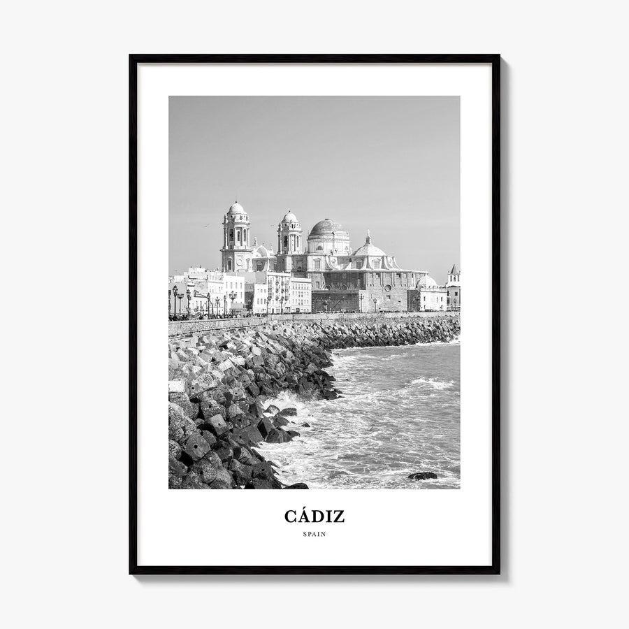 Cádiz Classic Poster, framed poster mockup