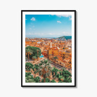 Cagliari colorful photo poster of Italy – vertical wall art, unframed print shown in interior mockup
