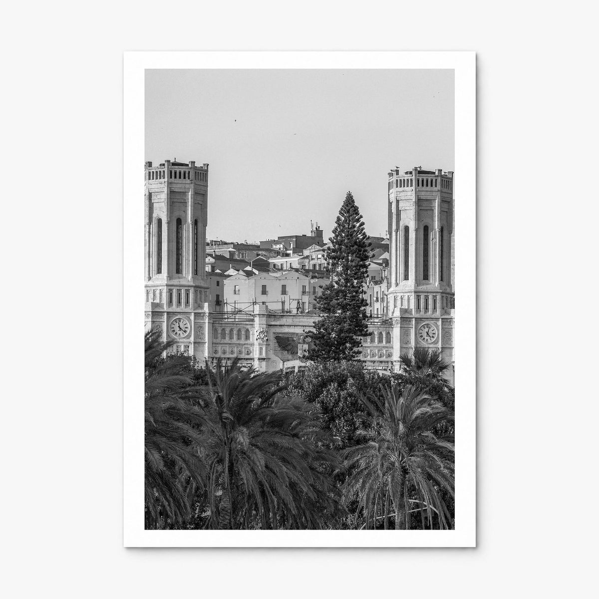 Cagliari Photo Poster, print only (unframed), white border