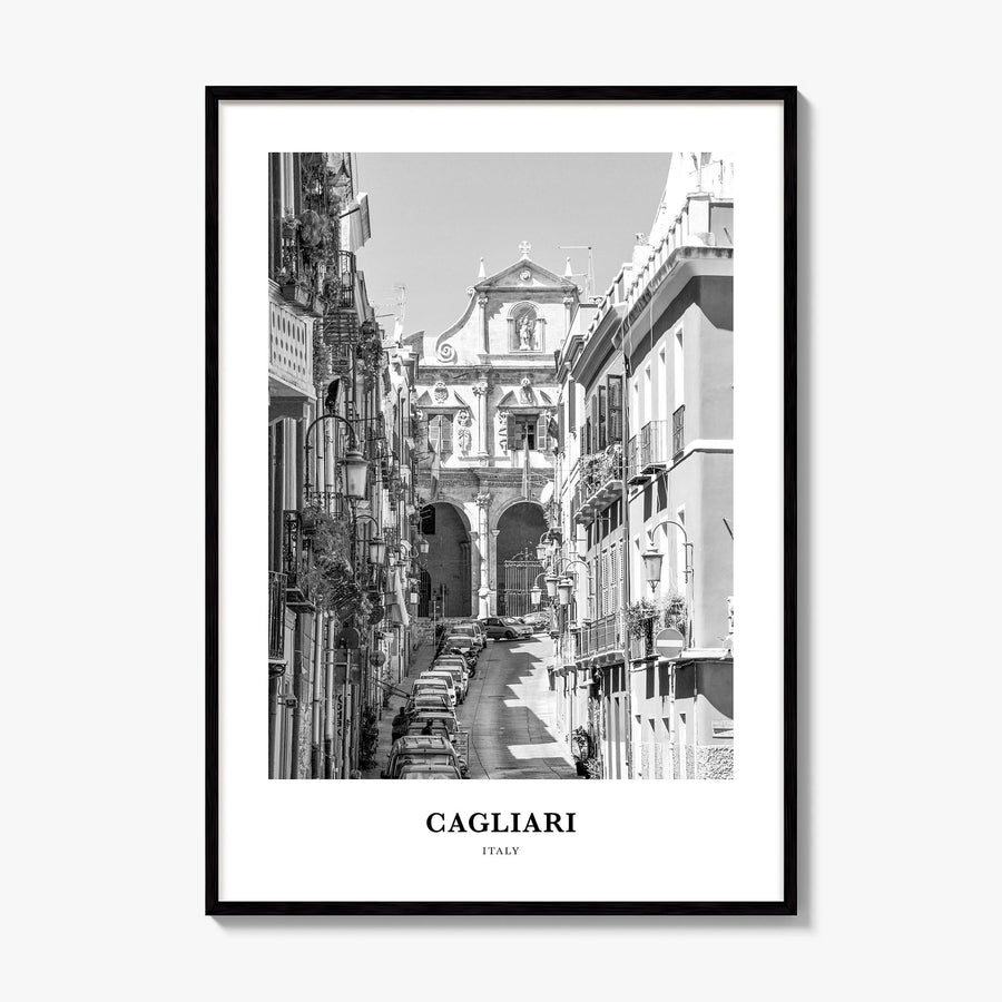 Cagliari Classic No 2 Poster, framed poster mockup
