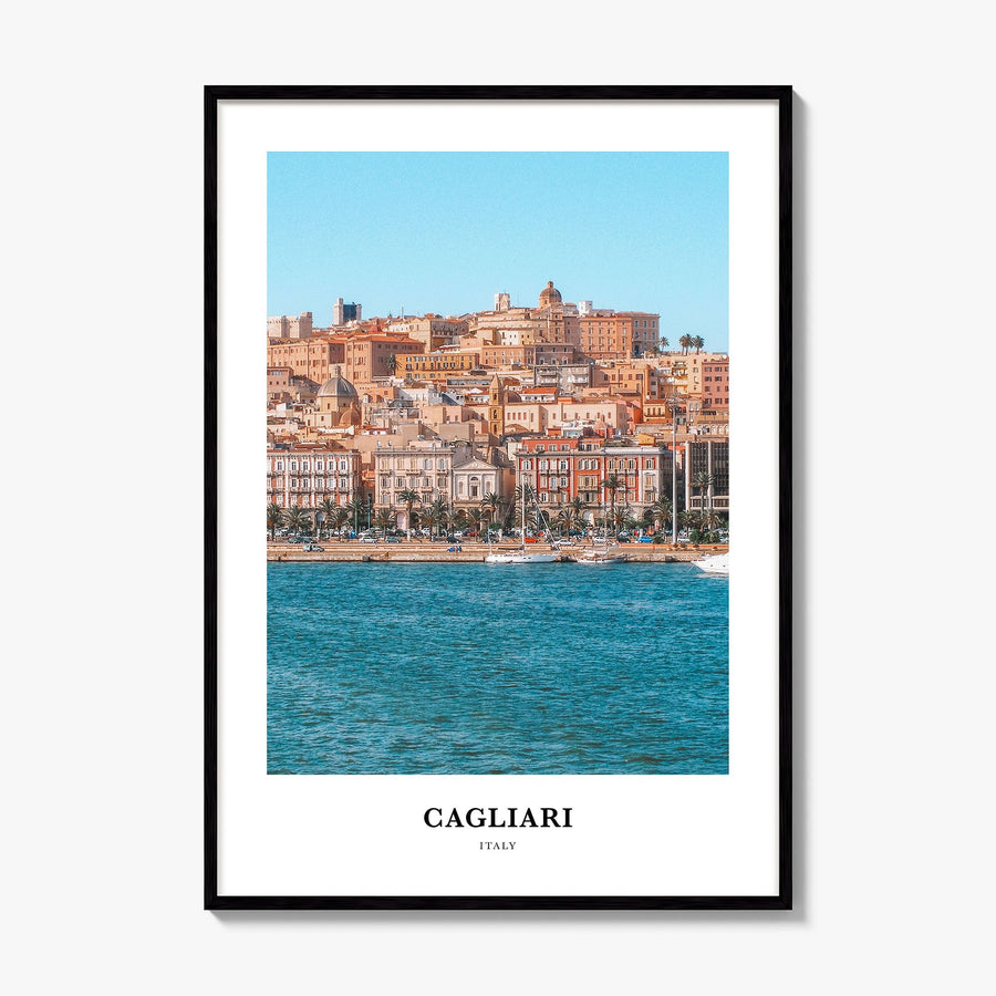 Cagliari Classic Poster, framed poster mockup