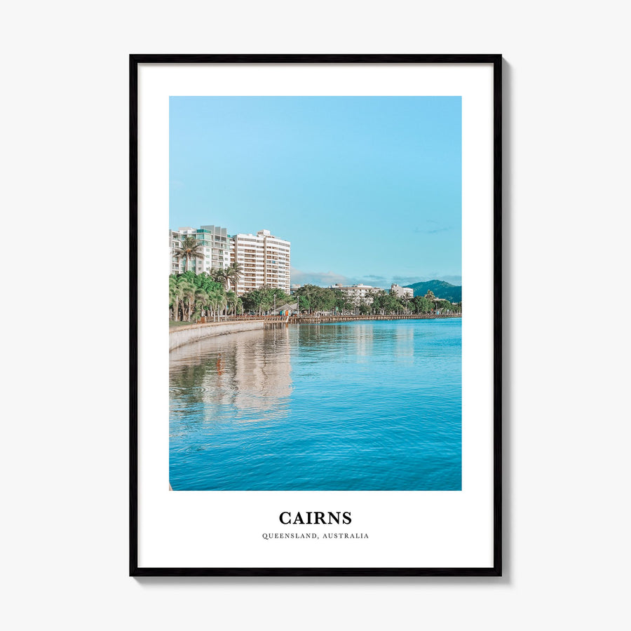 Cairns Classic Poster, framed poster mockup