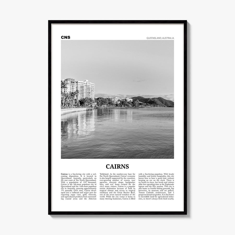 Cairns Newspaper Poster, framed poster mockup