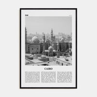 Cairo No 2 Poster Black Wood / 8x12 in Nbourhood Travel B&W Poster